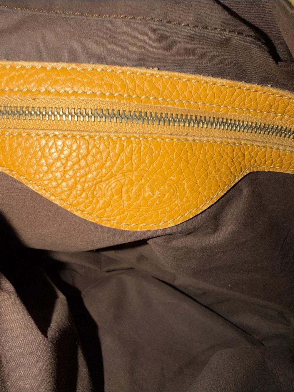 Tod’s Miky Gommino Tan Pebbled Leather Hobo Shoulder Bag - Made in Italy - Picture 4 of 9